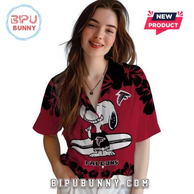 Atlanta Falcons Snoopy Surf Hawaiian Shirt