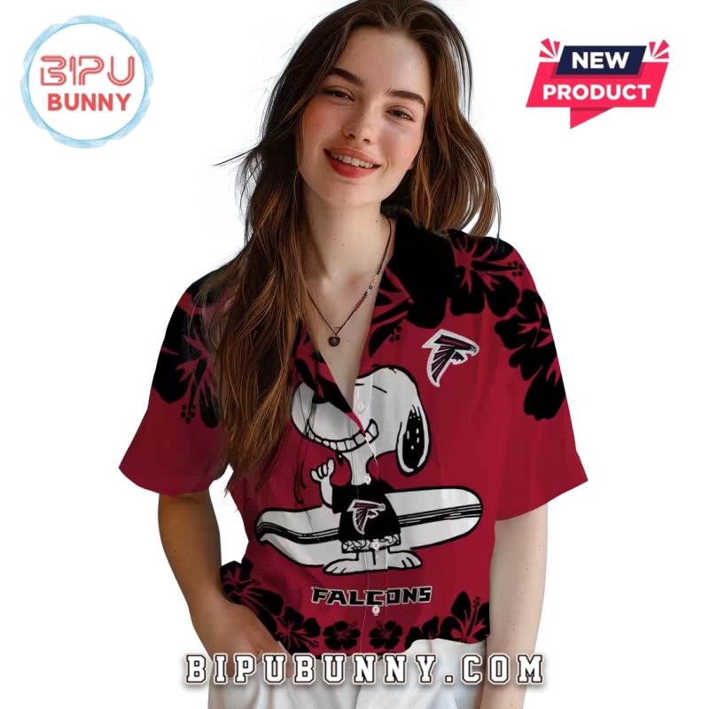 Atlanta Falcons Snoopy Surf Hawaiian Shirt