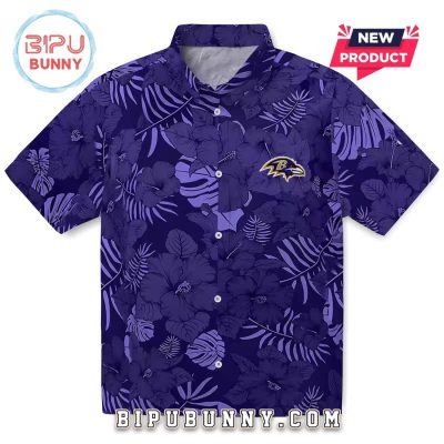 Baltimore Ravens Purple Jungle Vibes Hawaiian Shirt