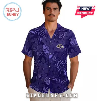 Baltimore Ravens Purple Jungle Vibes Hawaiian Shirt