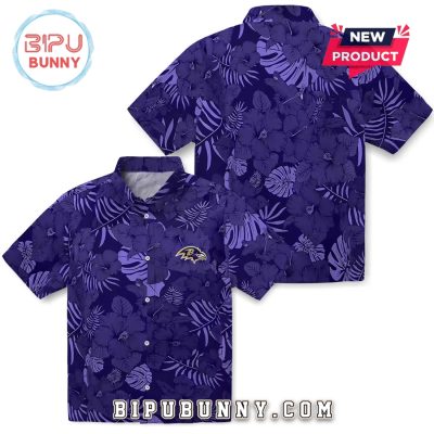 Baltimore Ravens Purple Jungle Vibes Hawaiian Shirt