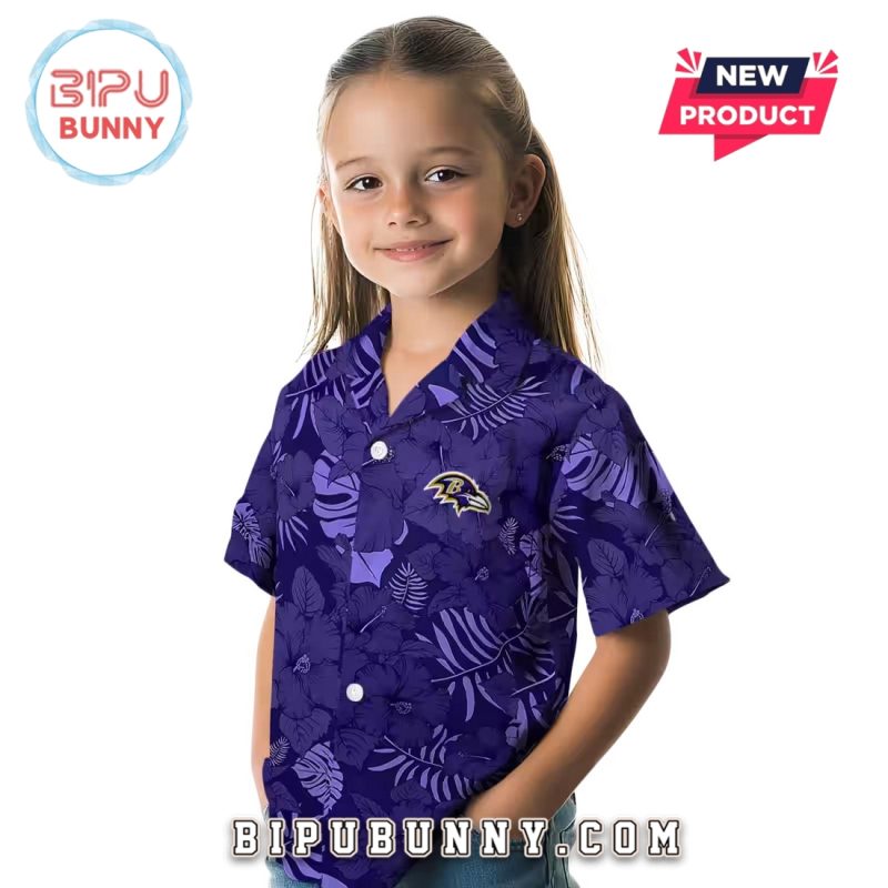 Baltimore Ravens Purple Jungle Vibes Hawaiian Shirt