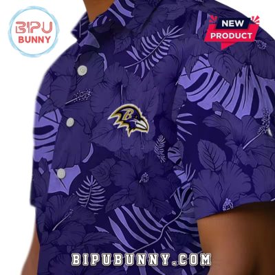Baltimore Ravens Purple Jungle Vibes Hawaiian Shirt