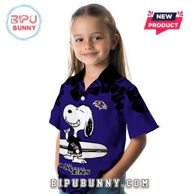 Baltimore Ravens Snoopy Surf Limited Hawaiian Shirt