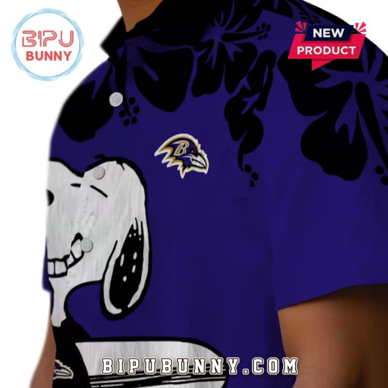 Baltimore Ravens Snoopy Surf Limited Hawaiian Shirt