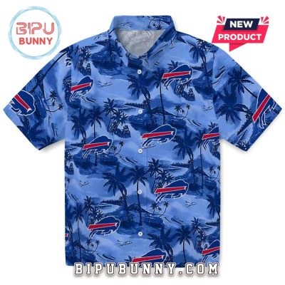 Buffalo Bills Coastal Palms Hawaiian Shirt