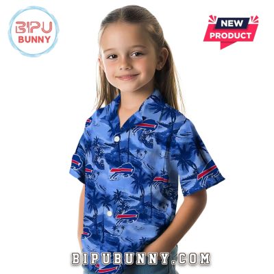 Buffalo Bills Coastal Palms Hawaiian Shirt