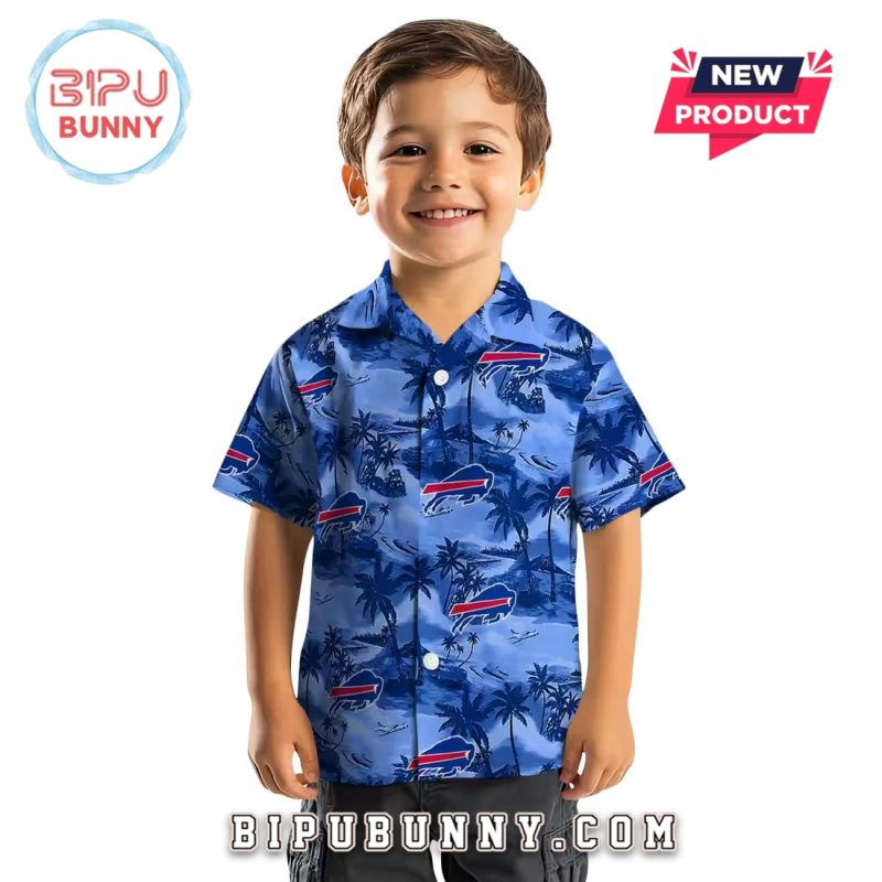 Buffalo Bills Coastal Palms Hawaiian Shirt
