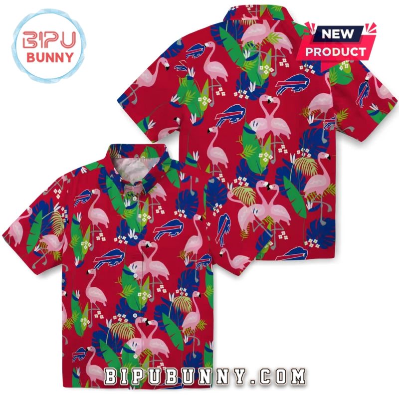 Buffalo Bills Flamingo Foliage Hawaiian Shirt