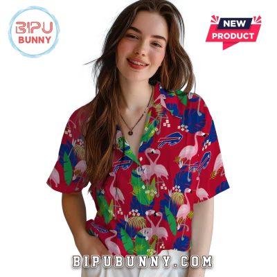 Buffalo Bills Flamingo Foliage Hawaiian Shirt