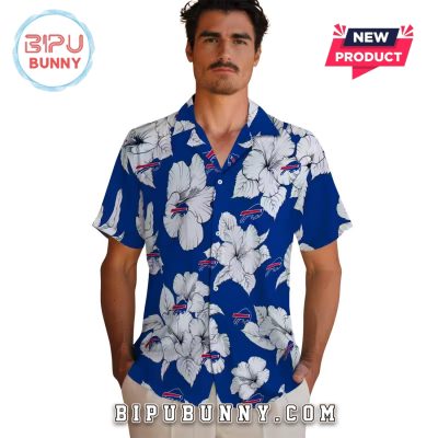 Buffalo Bills Hibiscus Blooms Hawaiian Shirt