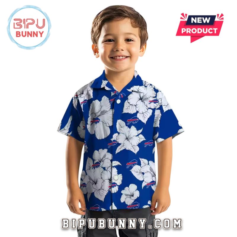 Buffalo Bills Hibiscus Blooms Hawaiian Shirt