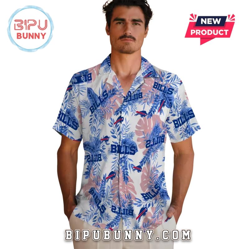 Buffalo Bills Tropical Leaves Hawaiian Shirt