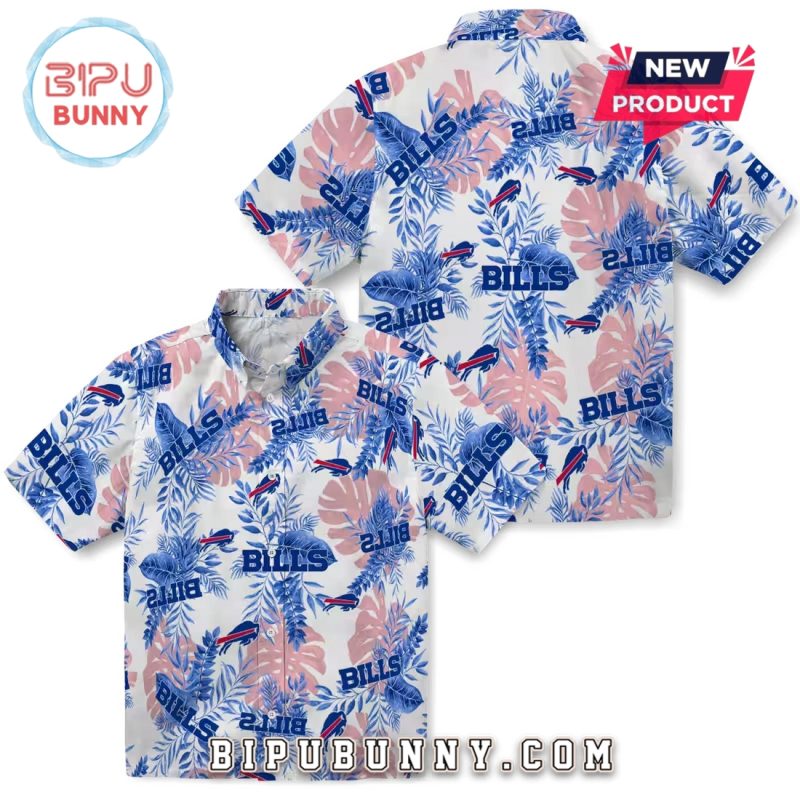 Buffalo Bills Tropical Leaves Hawaiian Shirt