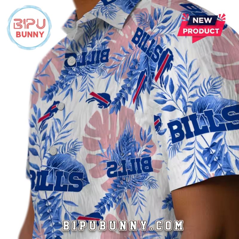 Buffalo Bills Tropical Leaves Hawaiian Shirt