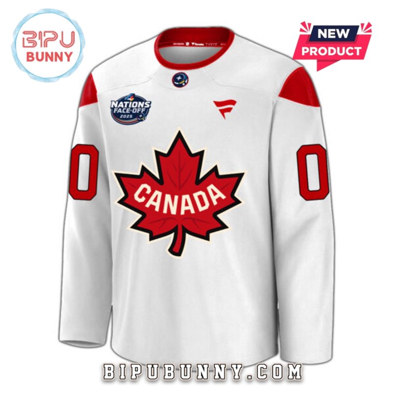 Canada 2025 Nations Face-Off Custom Second Hockey Jersey