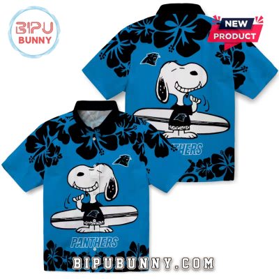 Carolina Panthers Snoopy Surf Hawaiian Shirt