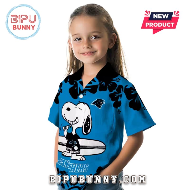 Carolina Panthers Snoopy Surf Hawaiian Shirt