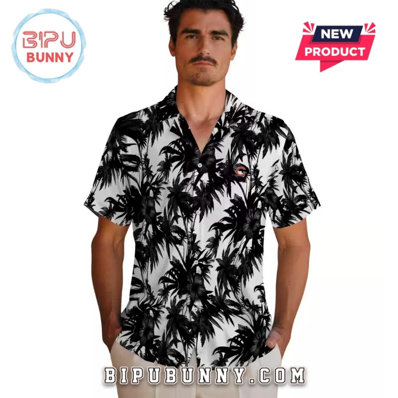 Chicago Bears Palm Motifs Hawaiian Shirt