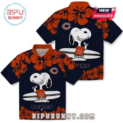 Chicago Bears Snoopy Surf Hawaiian Shirt