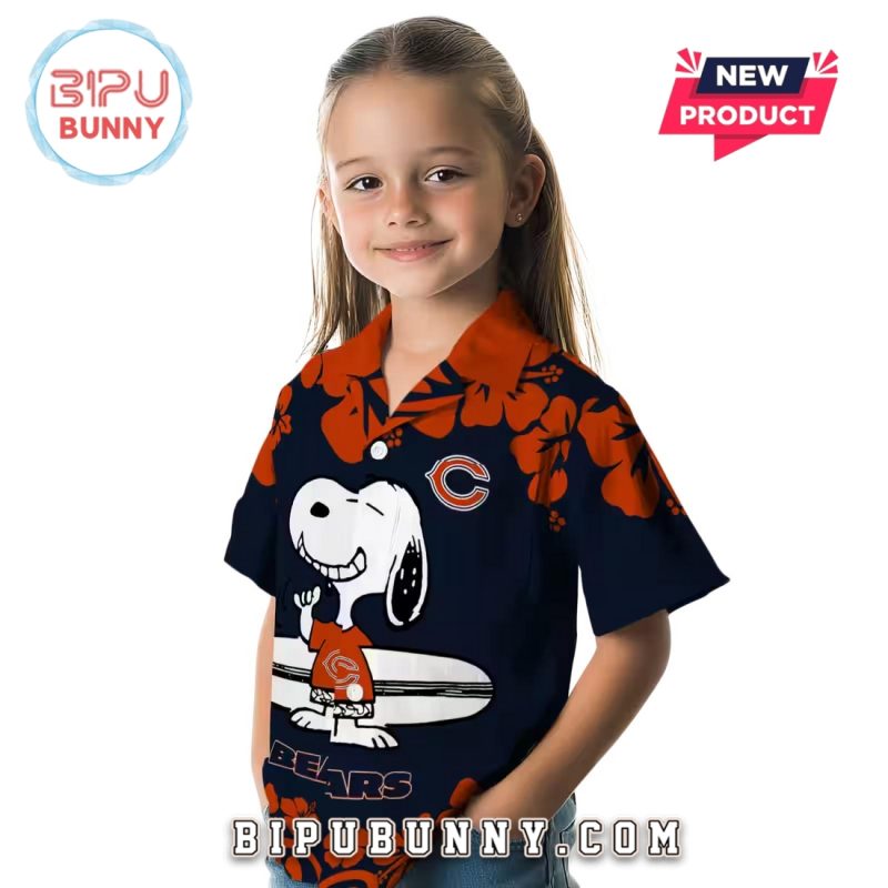 Chicago Bears Snoopy Surf Hawaiian Shirt