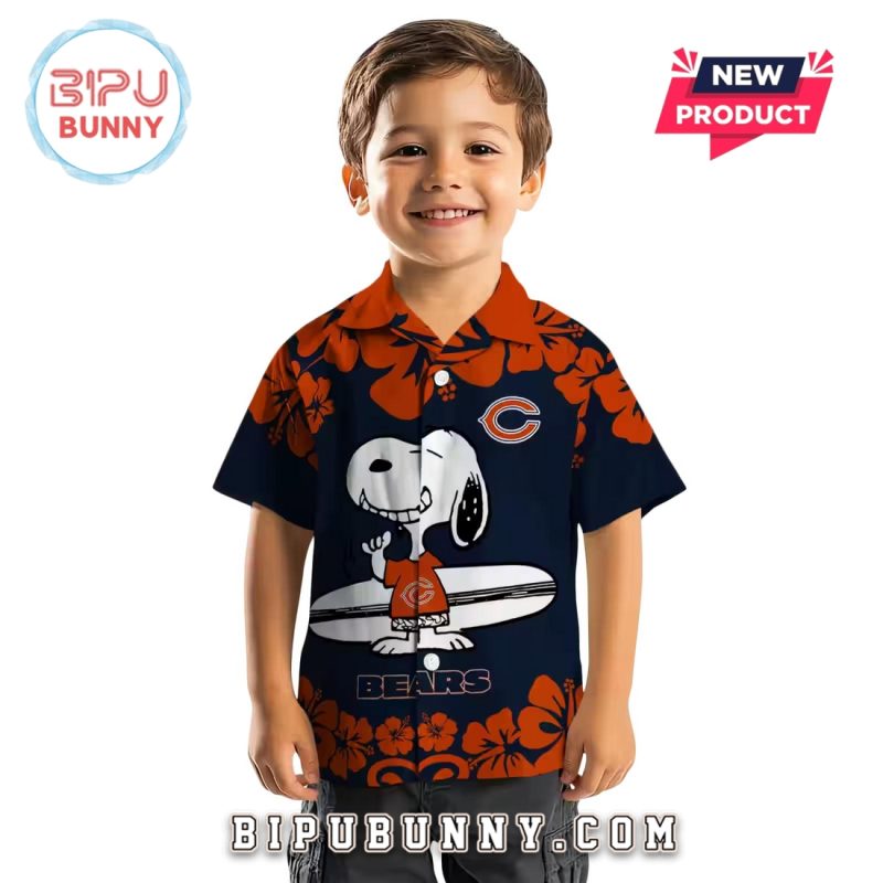 Chicago Bears Snoopy Surf Hawaiian Shirt