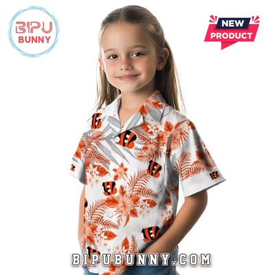 Cincinnati Bengals Hibiscus Palm Leaves Hawaiian Shirt