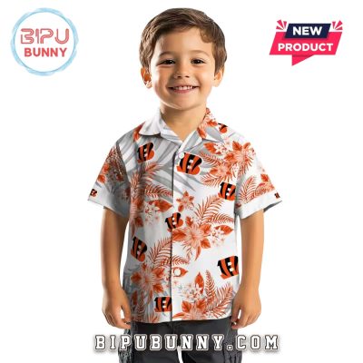 Cincinnati Bengals Hibiscus Palm Leaves Hawaiian Shirt