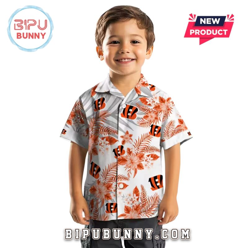 Cincinnati Bengals Hibiscus Palm Leaves Hawaiian Shirt