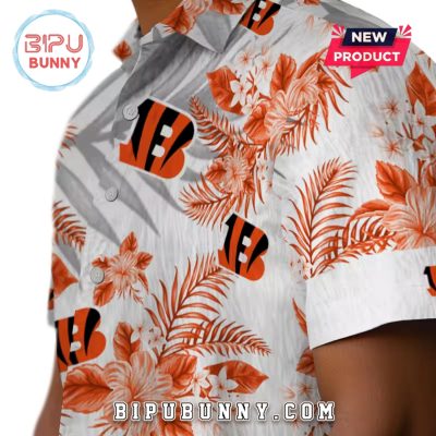 Cincinnati Bengals Hibiscus Palm Leaves Hawaiian Shirt