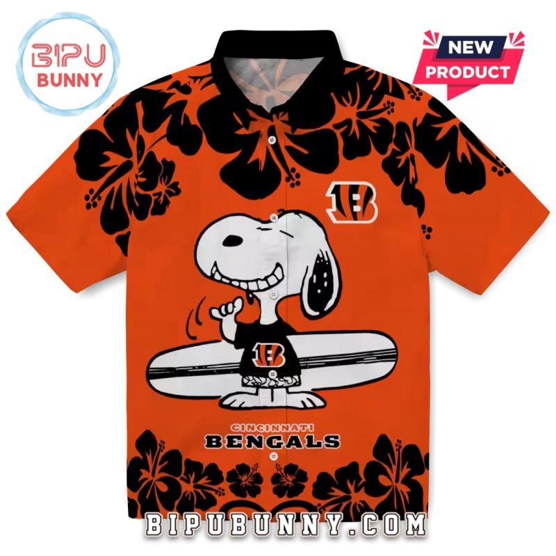 Cincinnati Bengals Snoopy Surf Hawaiian Shirt