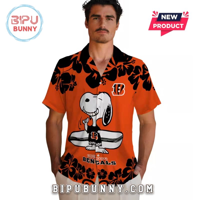 Cincinnati Bengals Snoopy Surf Hawaiian Shirt