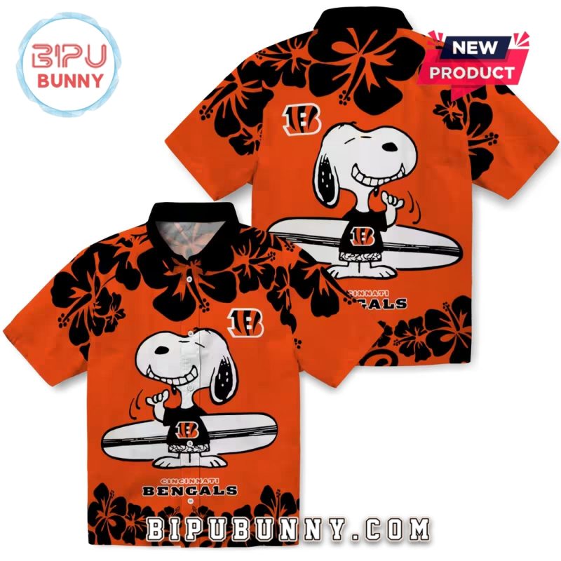 Cincinnati Bengals Snoopy Surf Hawaiian Shirt