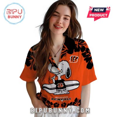 Cincinnati Bengals Snoopy Surf Hawaiian Shirt