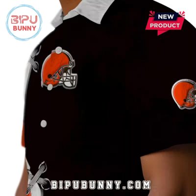 Cleveland Browns Edgy Streaks Hawaiian Shirt