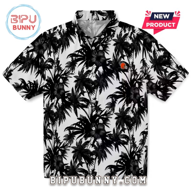 Cleveland Browns Palm Motifs Hawaiian Shirt