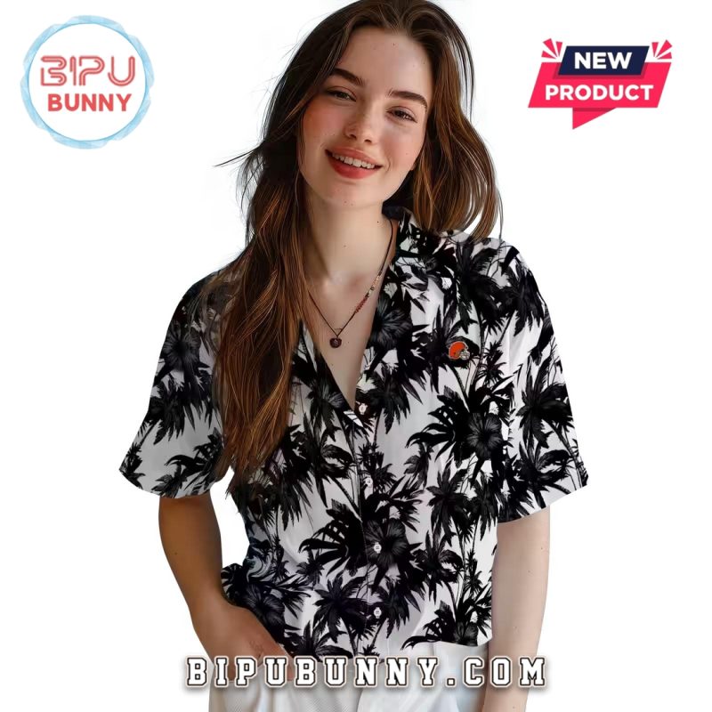 Cleveland Browns Palm Motifs Hawaiian Shirt