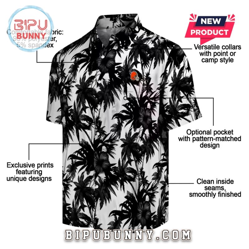 Cleveland Browns Palm Motifs Hawaiian Shirt
