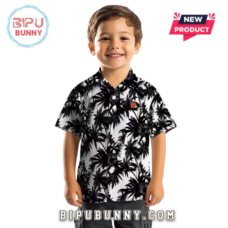 Cleveland Browns Palm Motifs Hawaiian Shirt