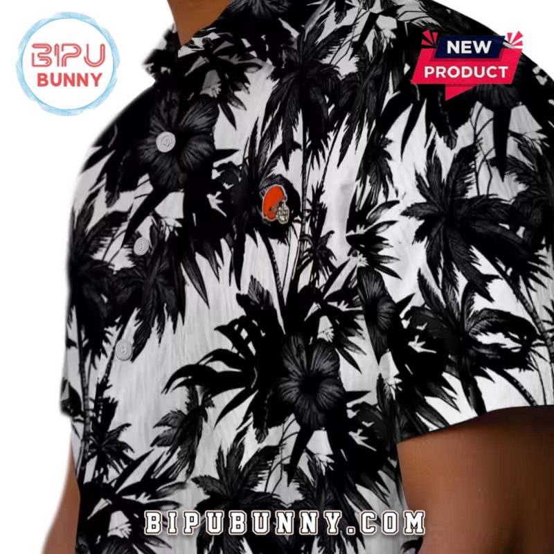 Cleveland Browns Palm Motifs Hawaiian Shirt
