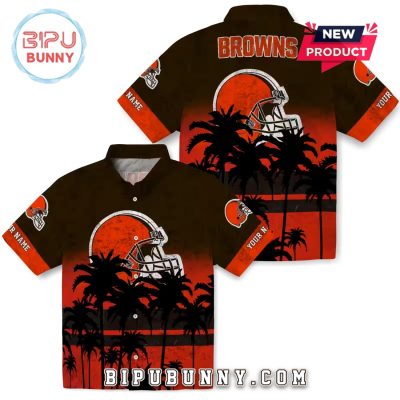 Cleveland Browns Sunset Pattern Hawaiian Shirt