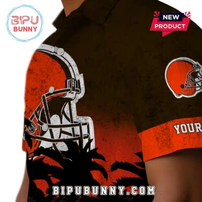 Cleveland Browns Sunset Pattern Hawaiian Shirt