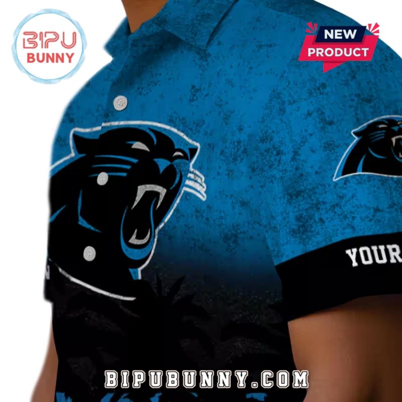 Custom Carolina Panthers Sunset Pattern Hawaiian Shirt