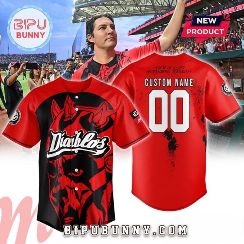 Custom Diablos Rojos del México X STAR WARS Baseball Jersey