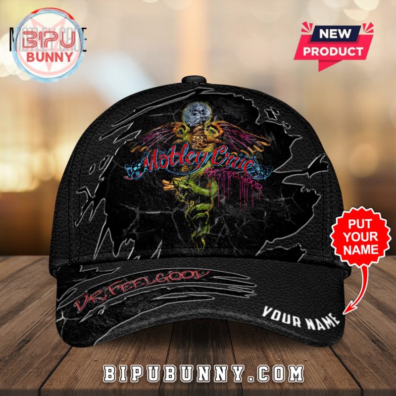 Custom Name Mötley Crüe Logo Cap