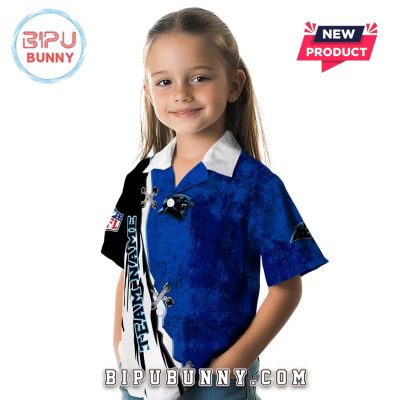 Customized Carolina Panthers Edgy Streaks Hawaiian Shirt