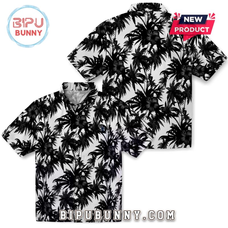 Dallas Cowboys Palm Motifs Hawaiian Shirt