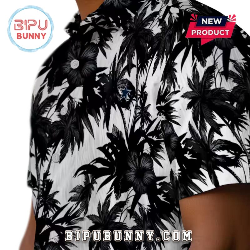 Dallas Cowboys Palm Motifs Hawaiian Shirt