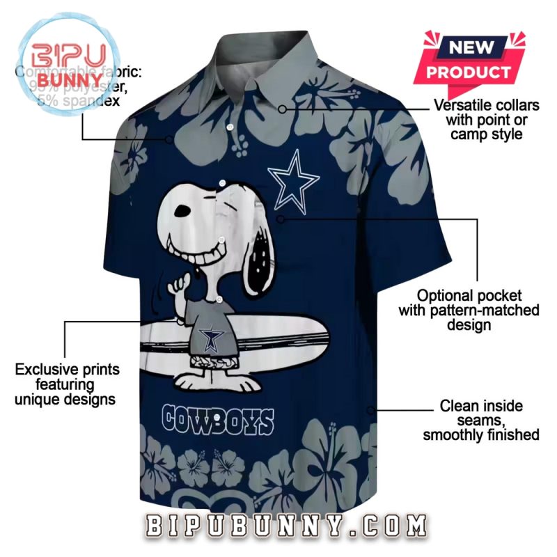 Dallas Cowboys Snoopy Surf Hawaiian Shirt