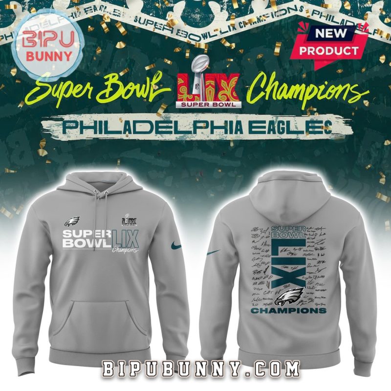 Eagles Super Bowl LIX Champions Autograph Signing Hoodie